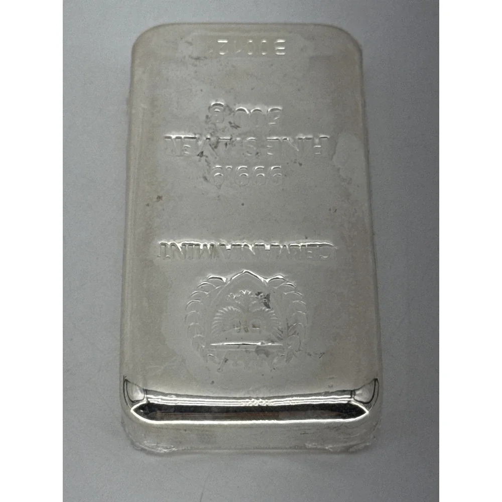 Germania Mint 500g 999.9 Fine Silver Cast Bar Bullion Sealed Serialized Wrap 500